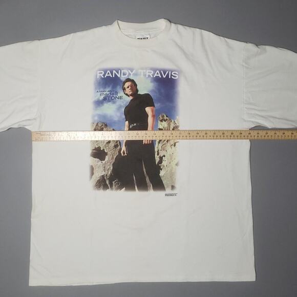 Vintage Randy Travis "Made of Stone" tour tee Mens  2XL - Picture 7 of 8
